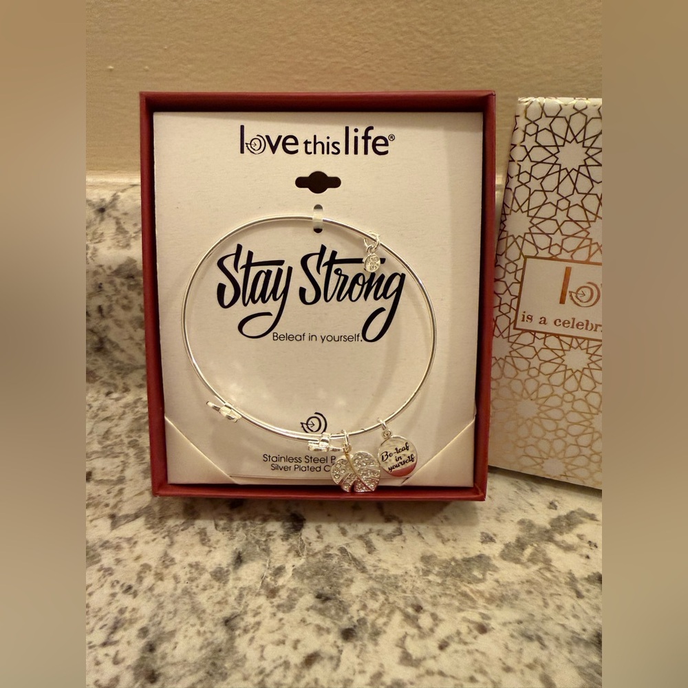 Silver Bracelet with Heart Charm